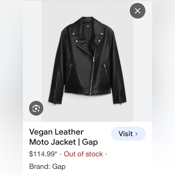 Vegan Leather Moto Jacket - Picture 4 of 4